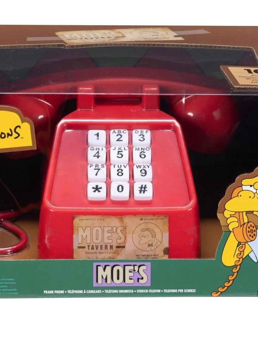 Disney The Simpsons Moe’s Prank Phone, Feature Iconic Telephone from Moe’s Taver